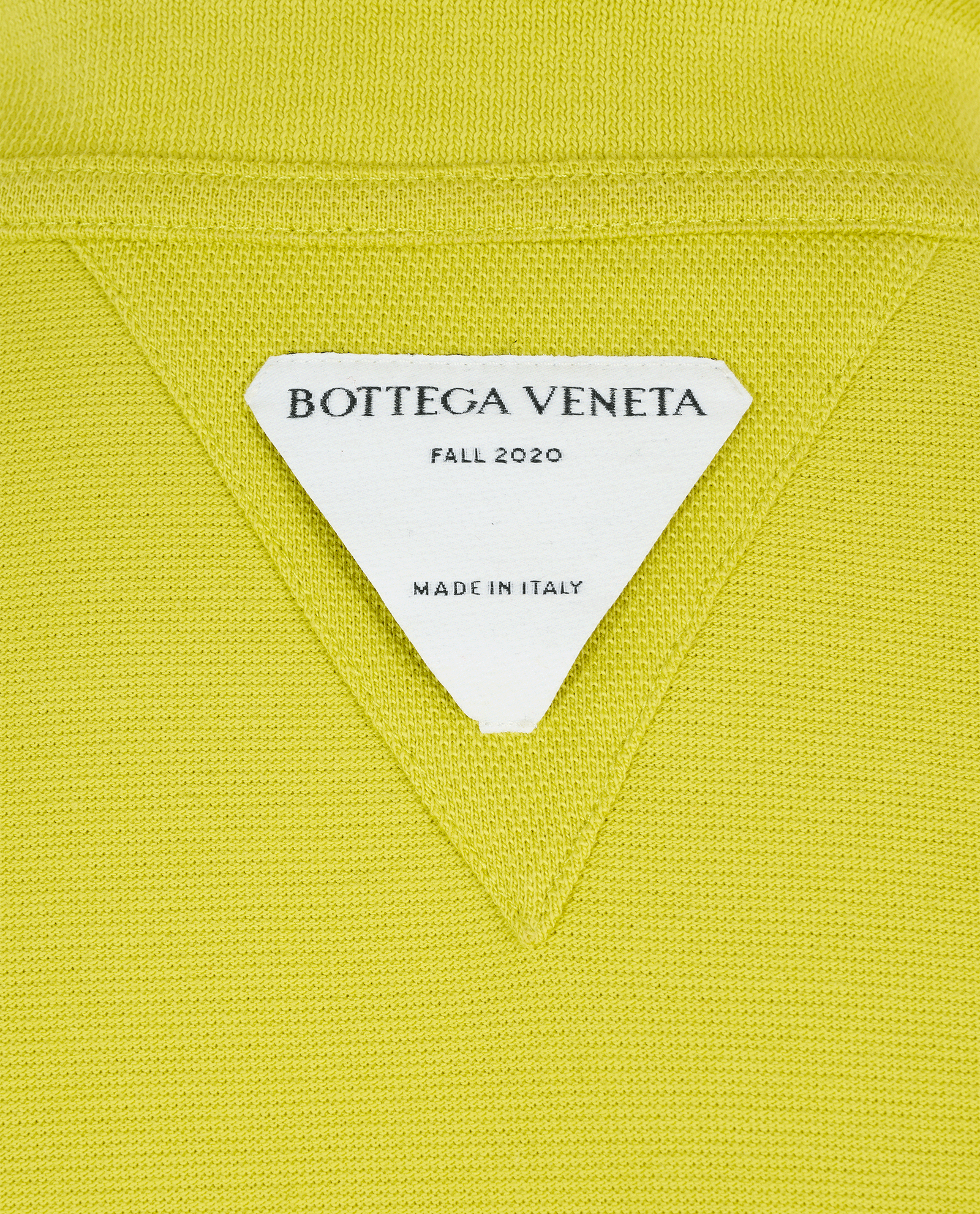 Bottega Veneta Polo Shirt, &pound;150, Clothing, Yellow, Cotton, Other view