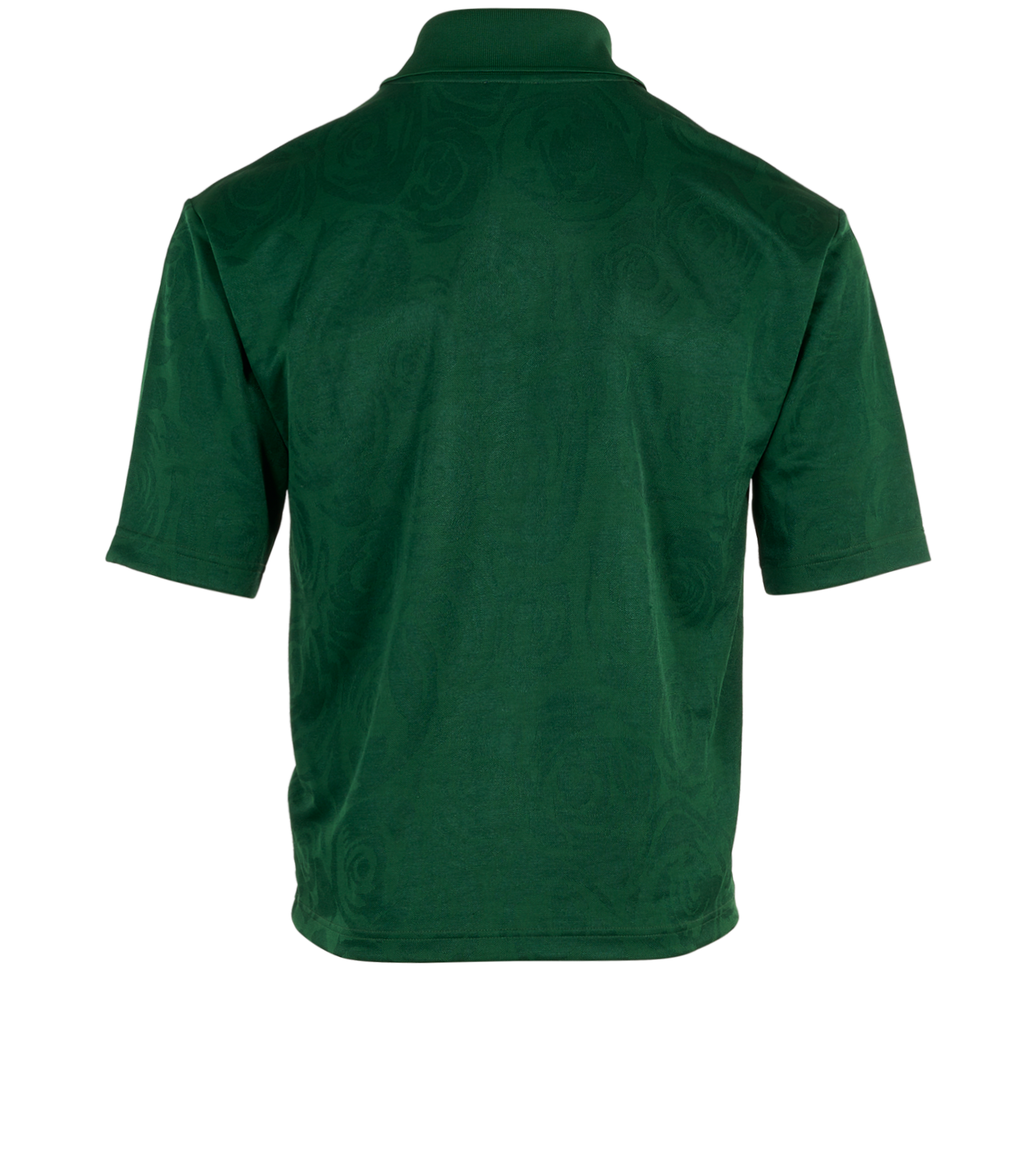 Burberry Floral Polo Shirt, &pound;160, Clothing, Green, Polyester (Polymer), Back view