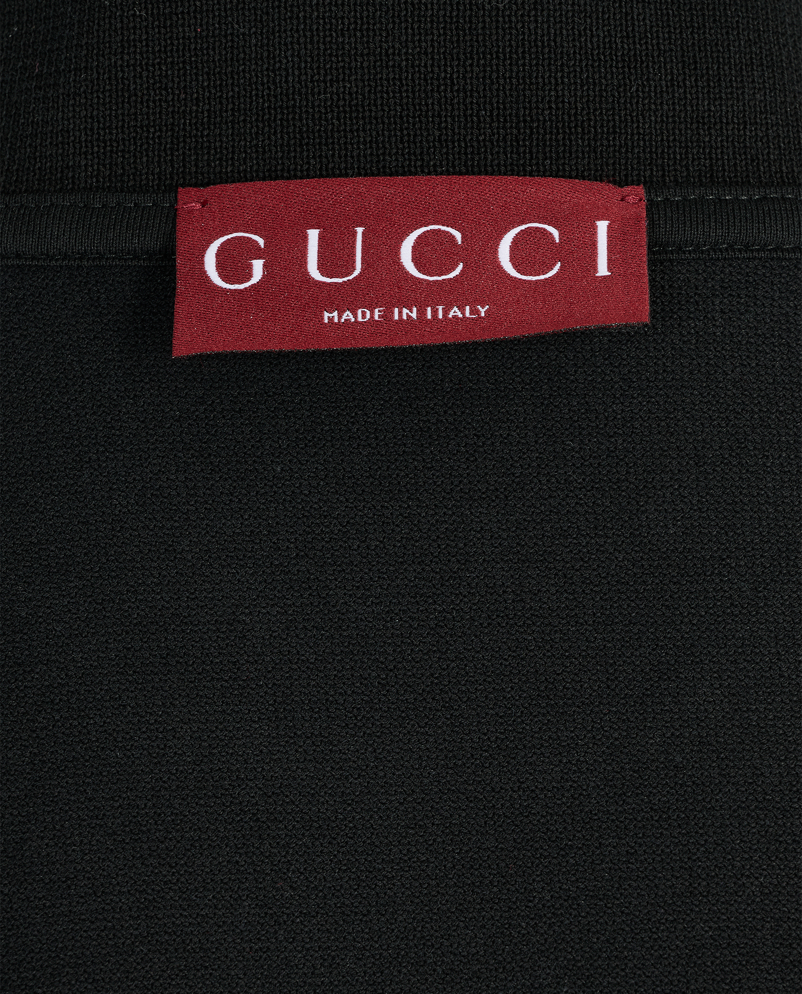 Gucci Web Polo Shirt, &pound;310, Clothing, Black/Green/Red, Cotton, Other view