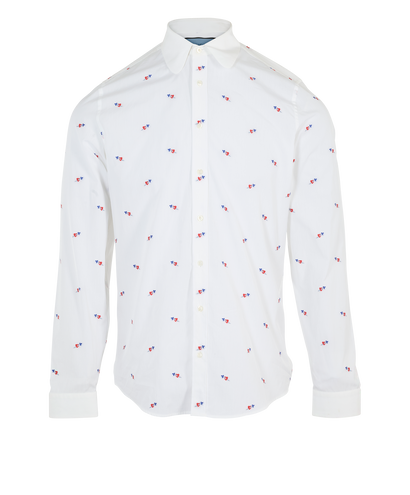 Gucci Love Full Print Shirt, &pound;280, Clothing, White, Cotton, Front view