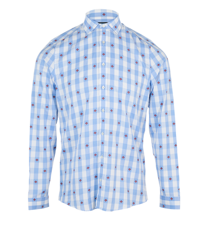 Gucci Bee Shirt, &pound;280, Clothing, Blue, Cotton, Front view