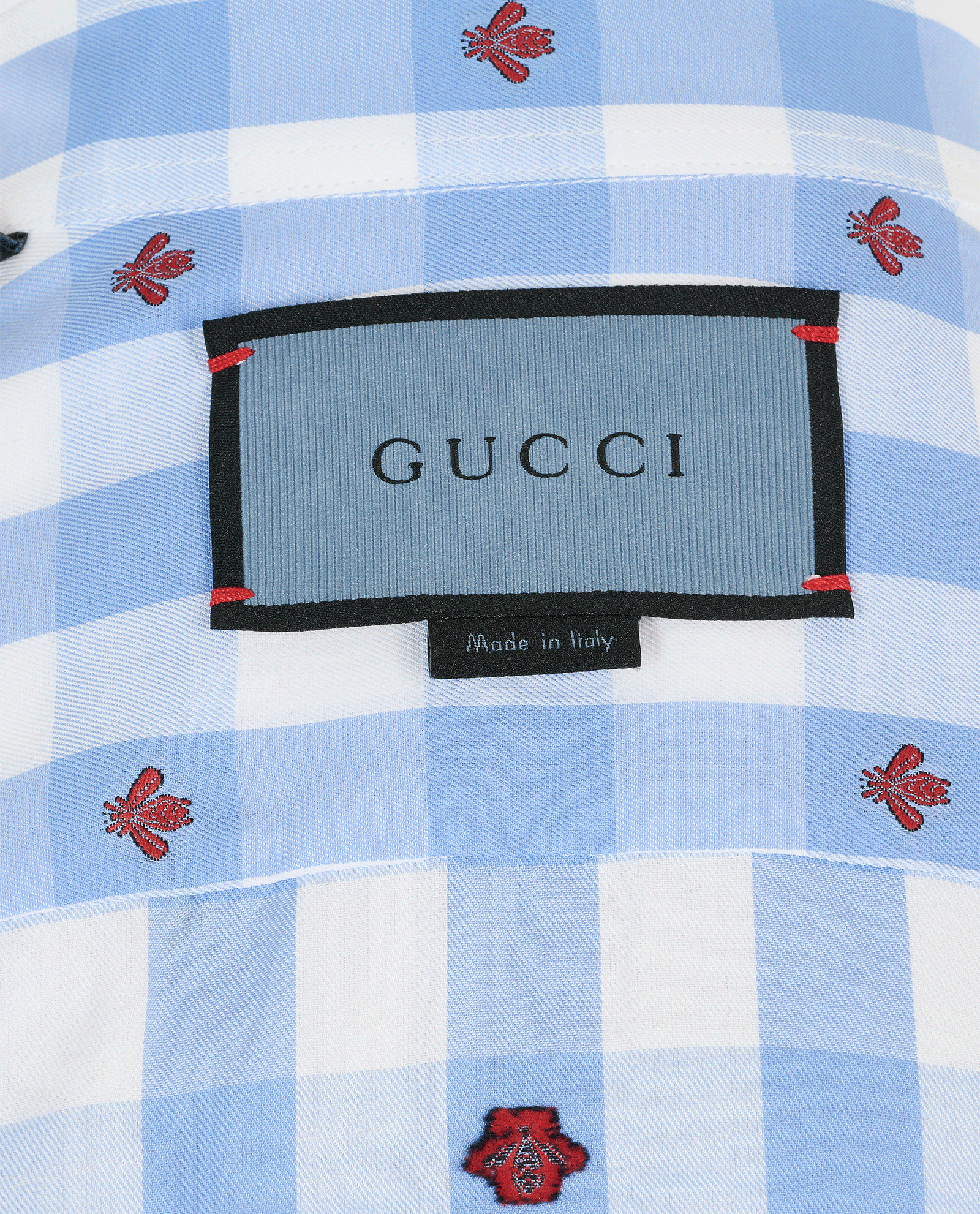 Gucci Bee Shirt, &pound;280, Clothing, Blue, Cotton, Other view