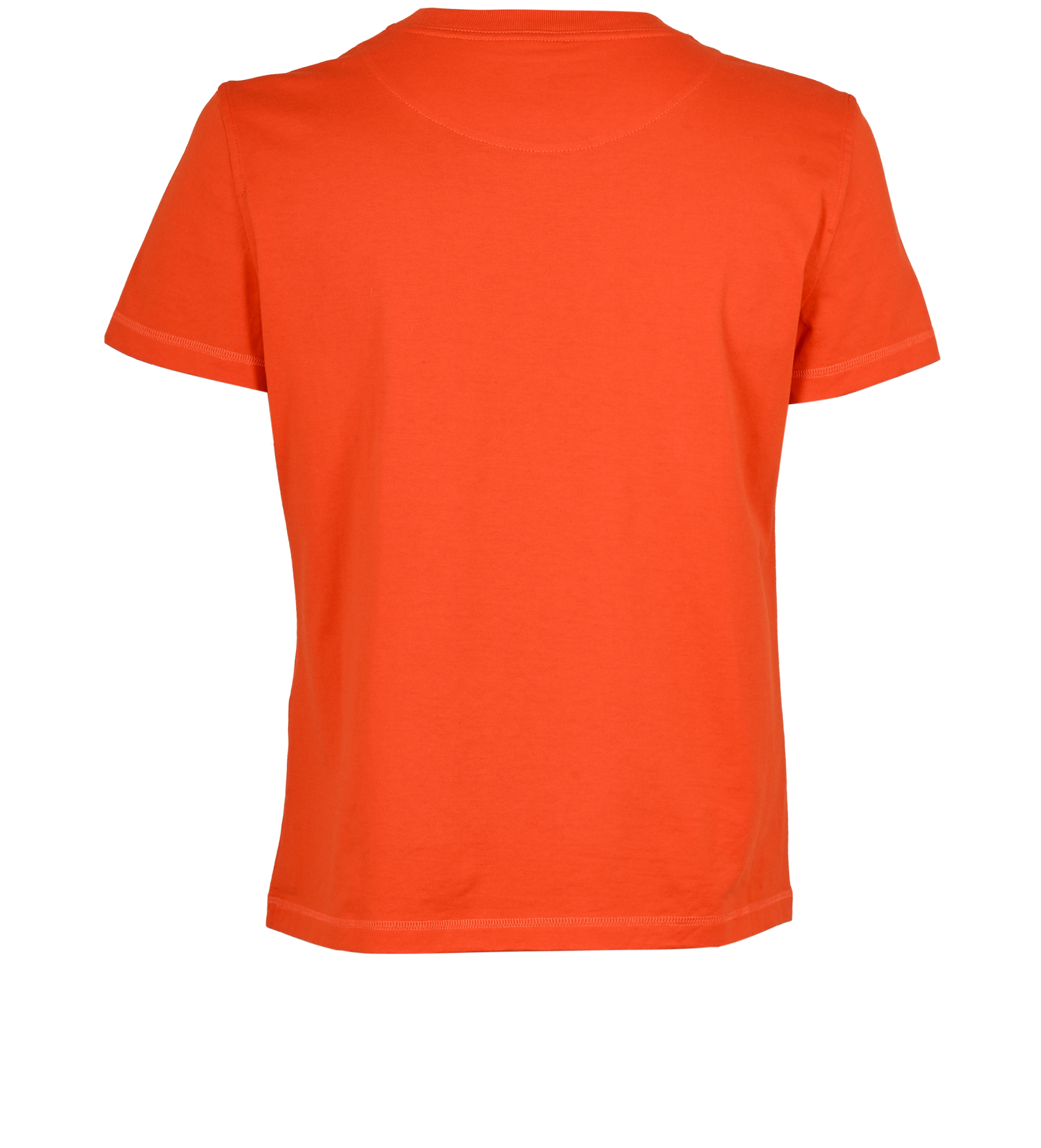 Hermes Embroidered Logo T-Shirt, &pound;275, Clothing, Orange, Cotton, Back view