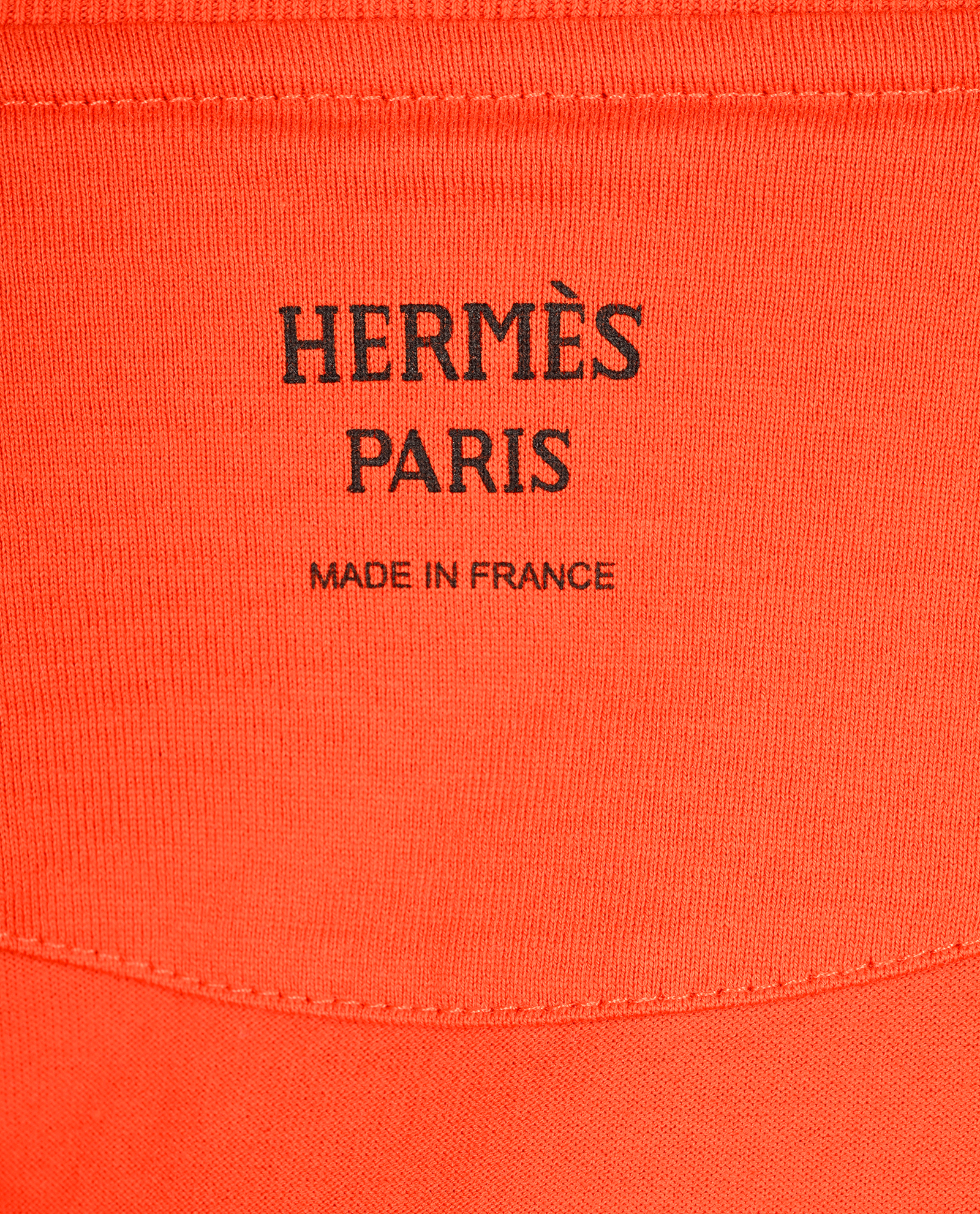 Hermes Embroidered Logo T-Shirt, &pound;275, Clothing, Orange, Cotton, Other view