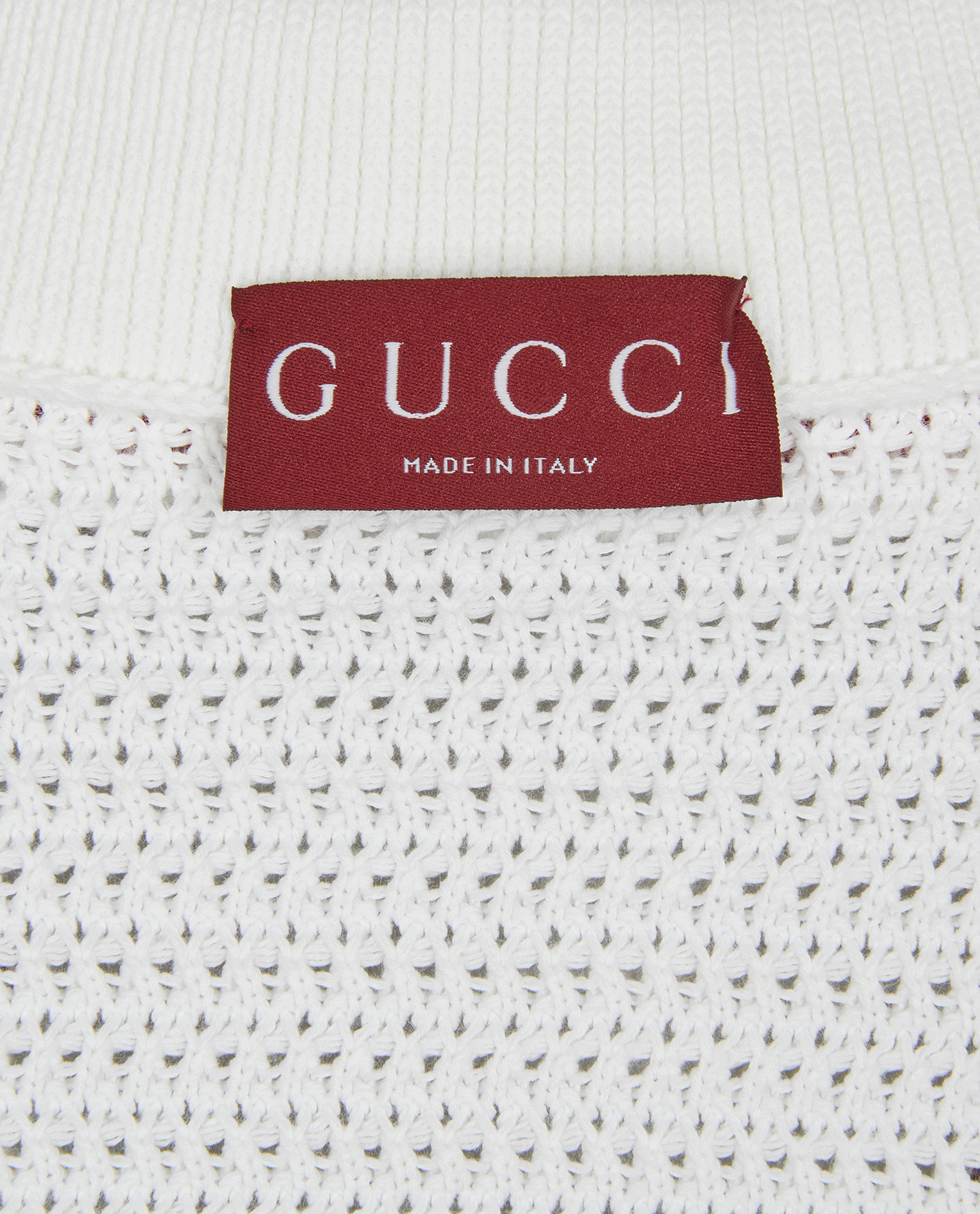 Gucci 2024 Horsebit-Detail V-Neck Polo Top, &pound;350, Clothing, White, Cotton, Other view
