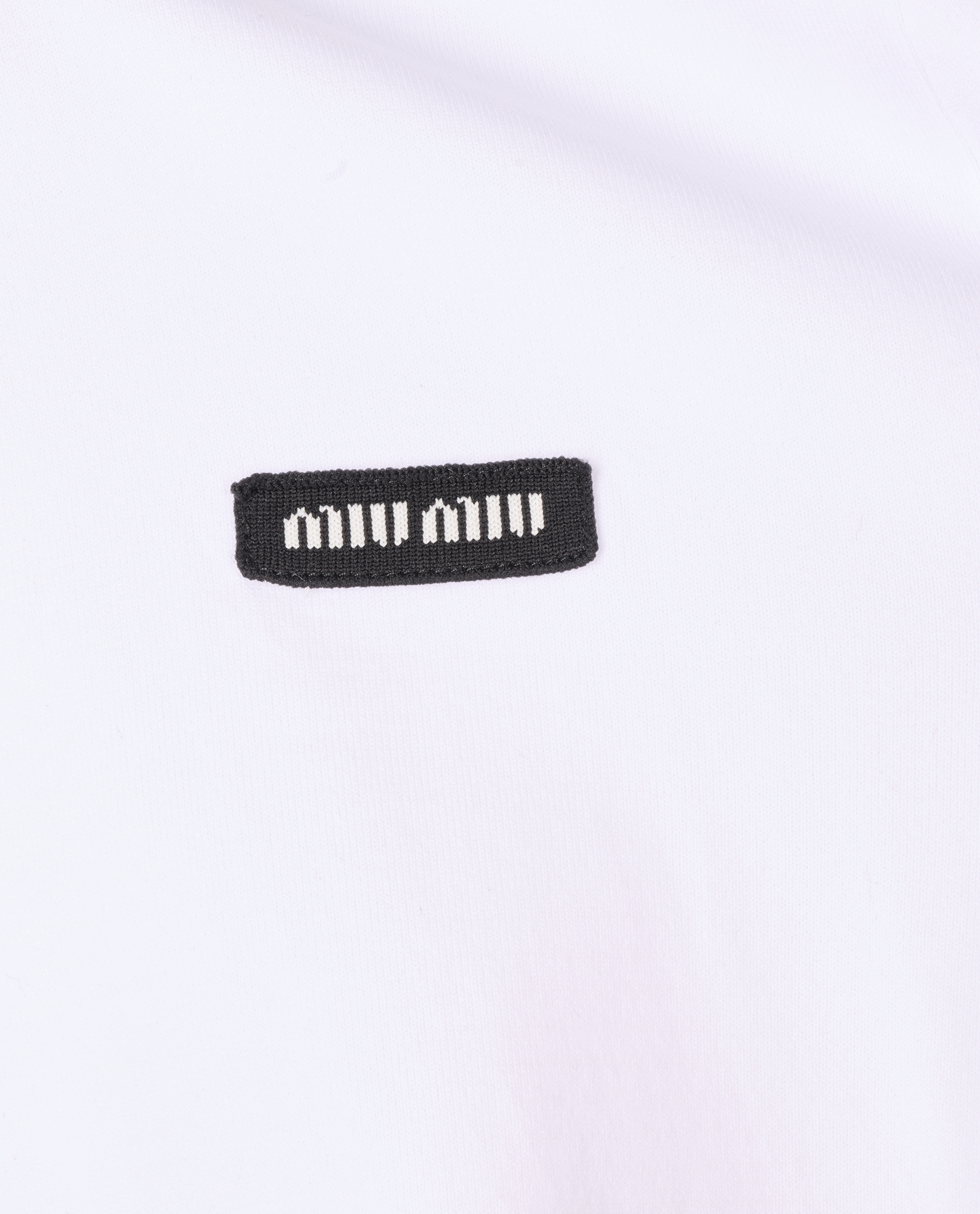 Miu Miu Crew Neck T-Shirt, &pound;450, Clothing, White, Nylon, Other view
