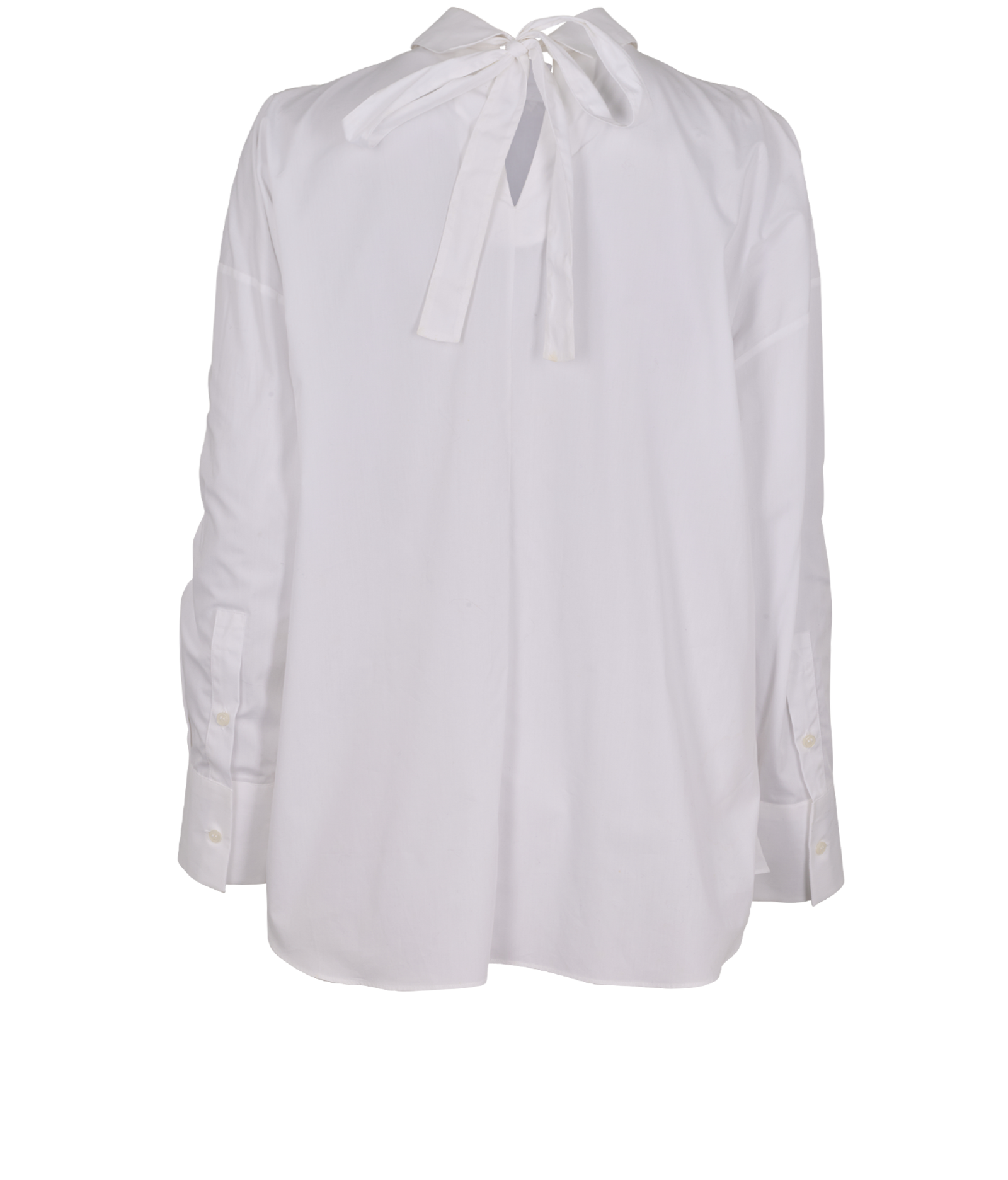 Valentino Back-Tie Shirt, &pound;110, Clothing, White, Cotton, Back view