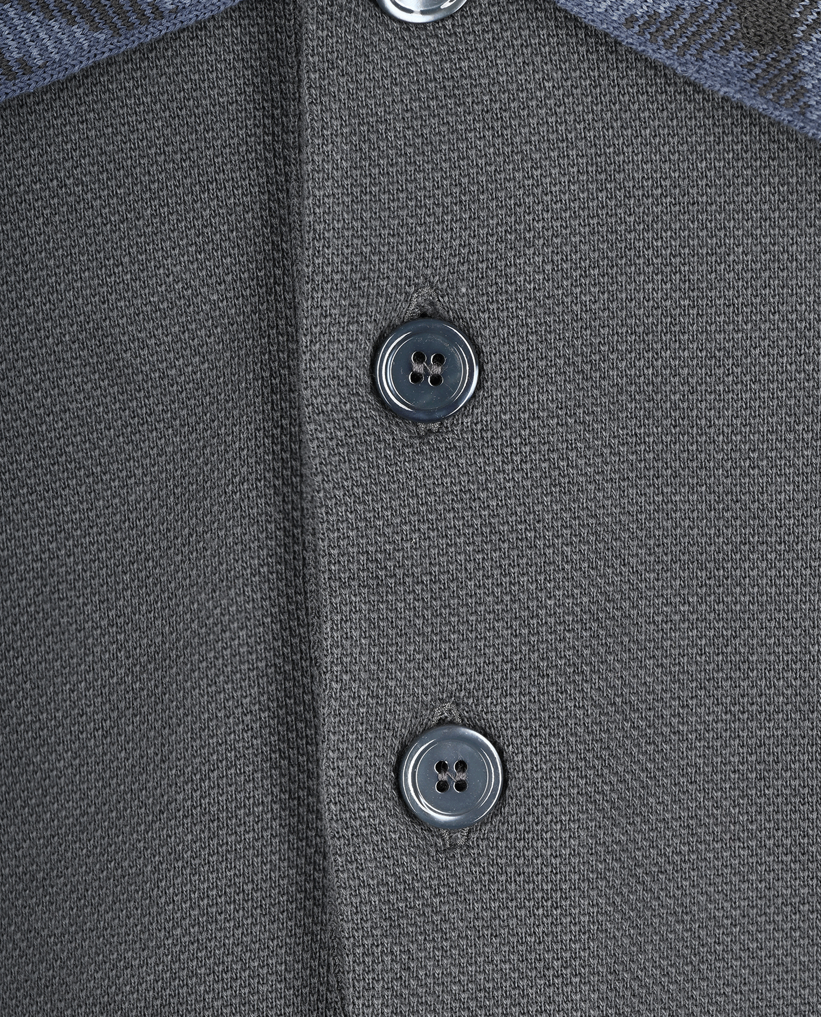 Burberry Check Collar Polo T-Shirt, &pound;195, Clothing, Grey, Cotton, Other view