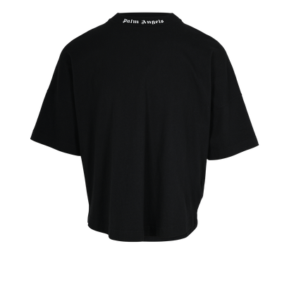Palm Angels Logo T-shirt, &pound;110, Clothing, Black, Cotton, Front view
