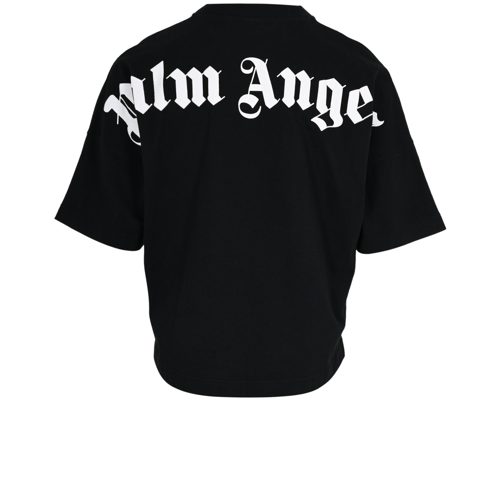 Palm Angels Logo T-shirt, &pound;110, Clothing, Black, Cotton, Back view