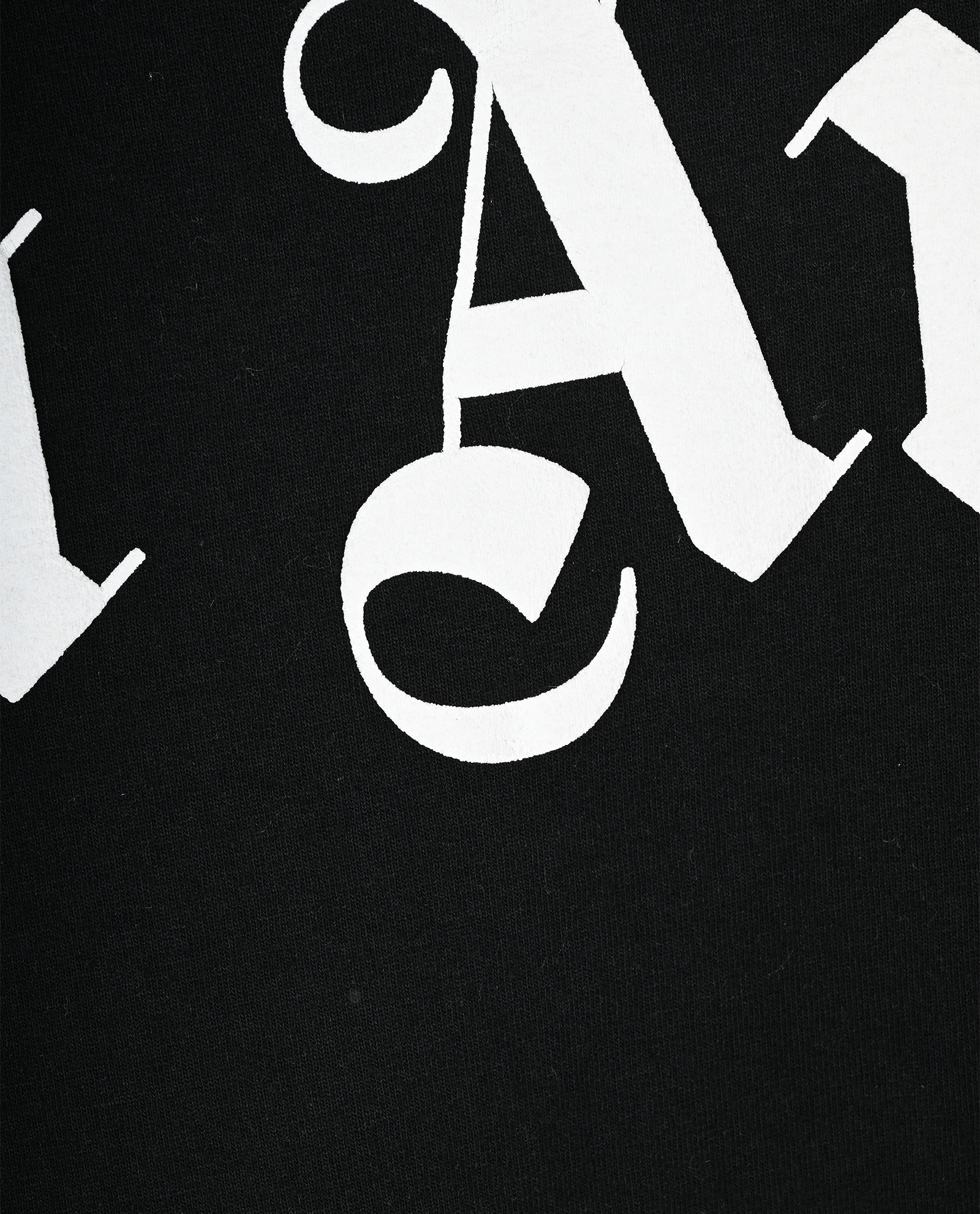 Palm Angels Logo T-shirt, &pound;110, Clothing, Black, Cotton, Other view