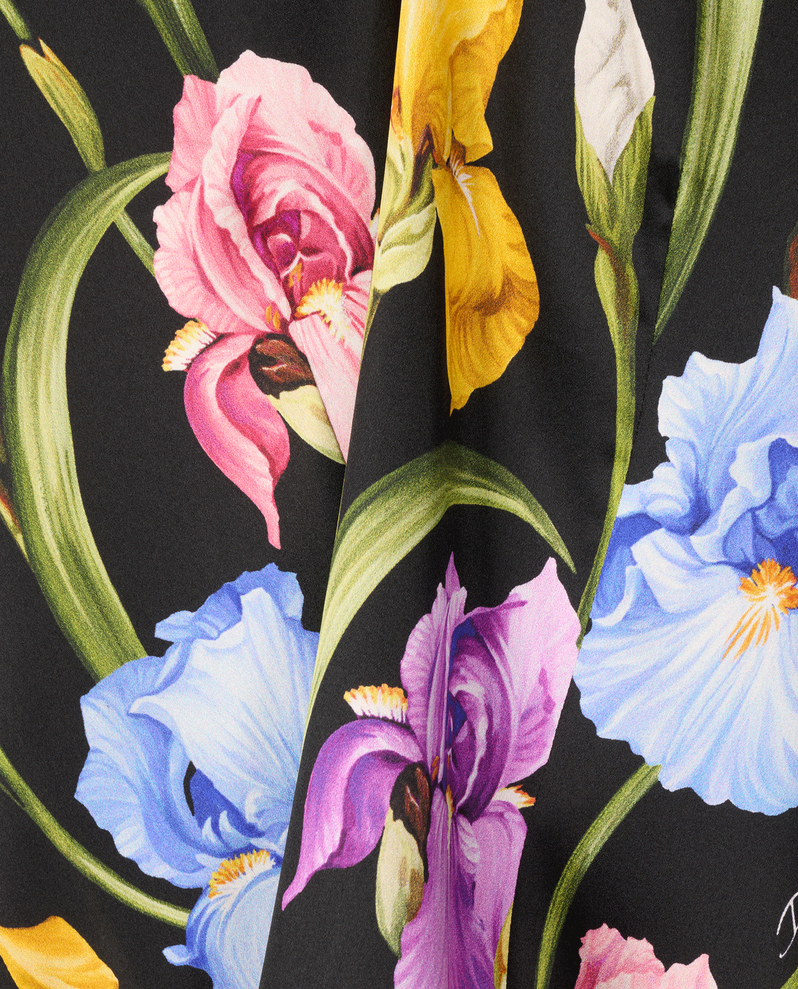 Dolce & Gabbana Floral Blouse, &pound;150, Clothing, Black/Pink, Silk, Other view