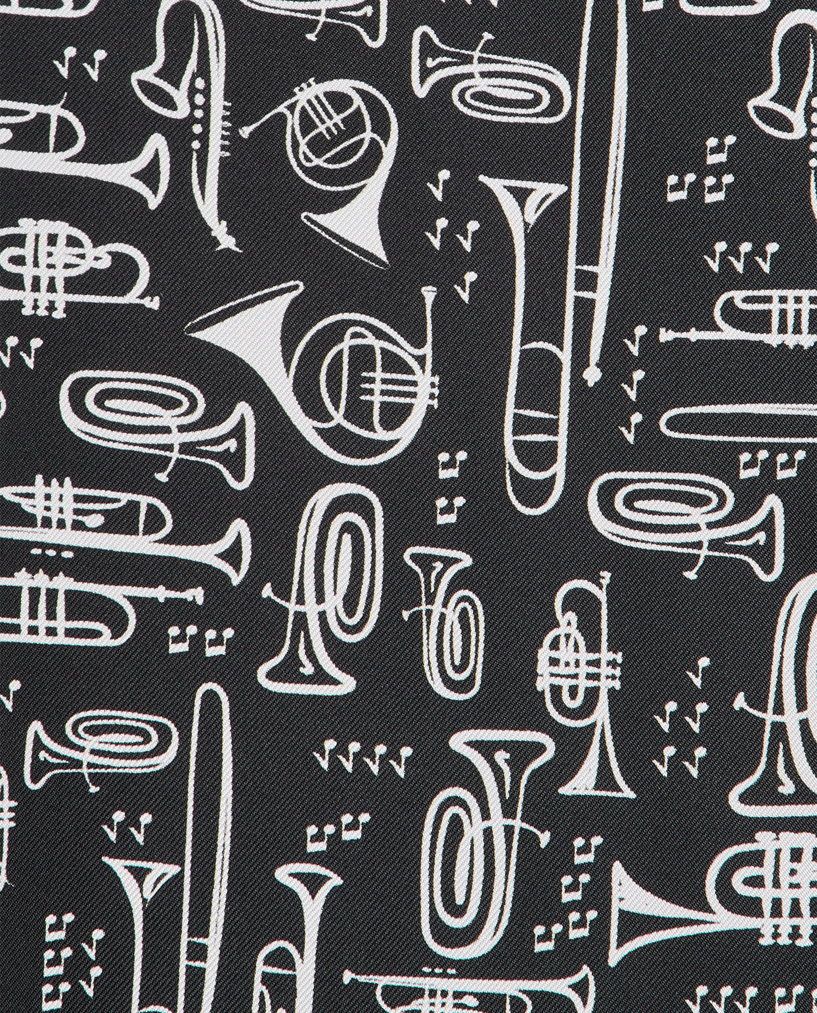 Dolce & Gabbana Trumpets Print Top, &pound;150, Clothing, Black/White, Silk, Other view