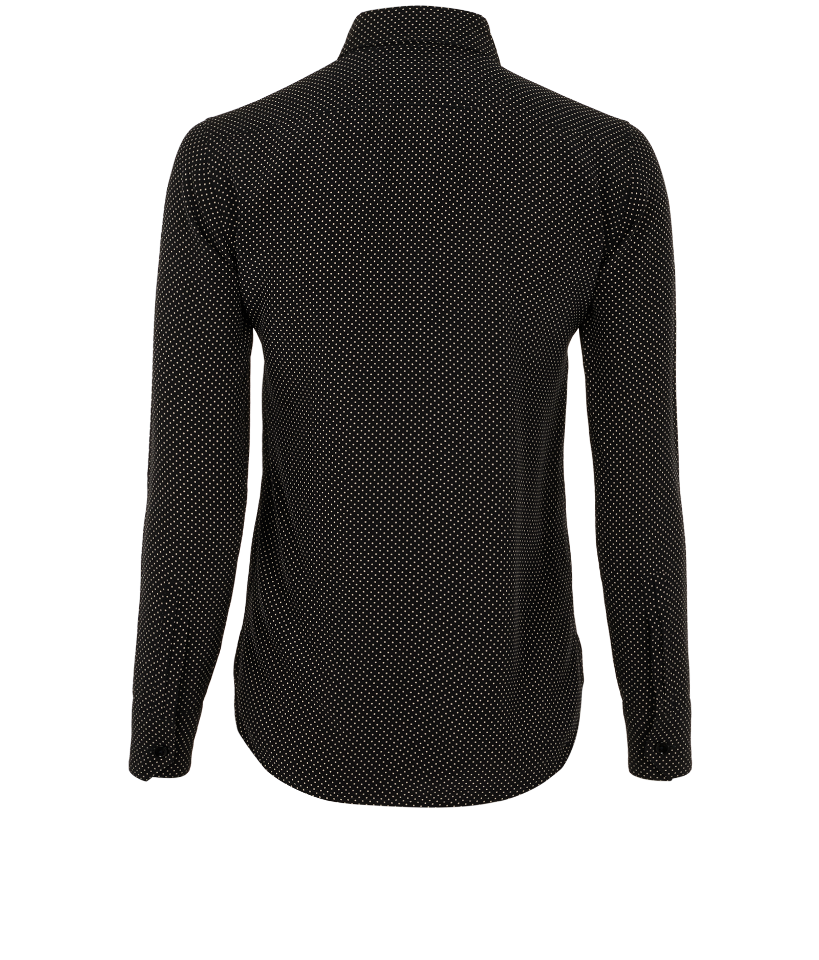 Saint Laurent Polka Dot Shirt, &pound;150, Clothing, Black, Silk, Back view