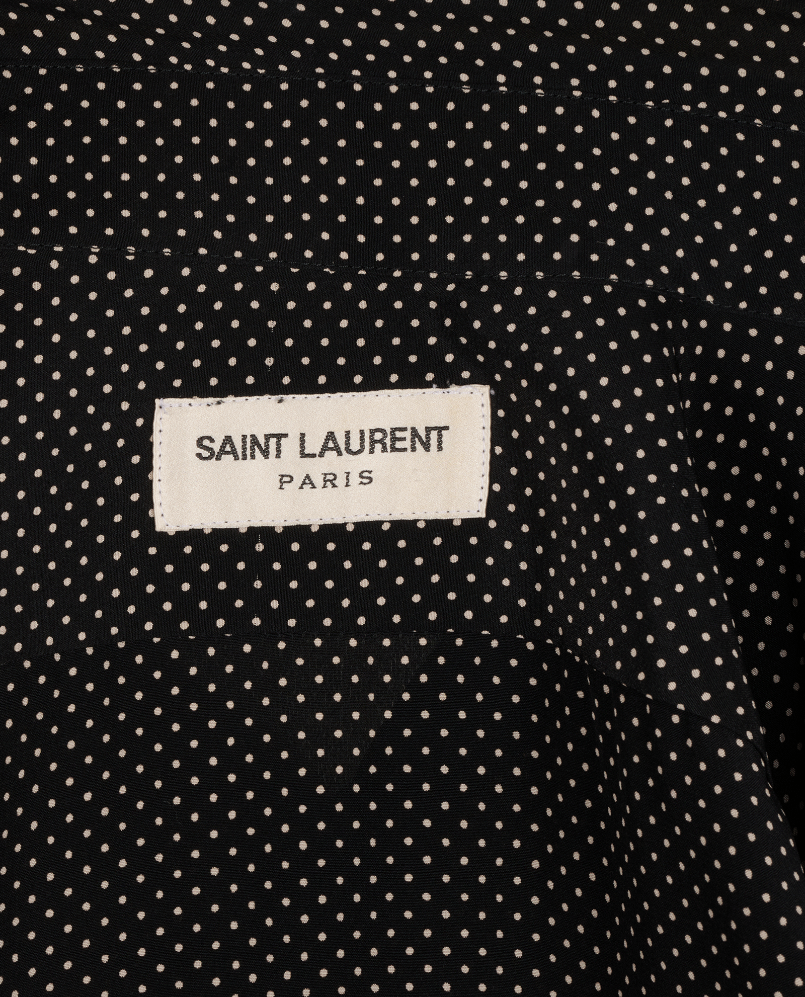 Saint Laurent Polka Dot Shirt, &pound;150, Clothing, Black, Silk, Other view