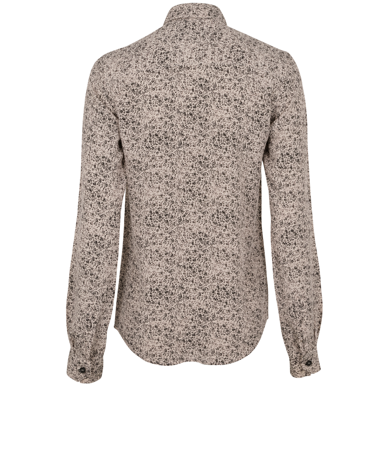 Saint Laurent Floral Print Shirt, &pound;150, Clothing, White, Silk, Back view
