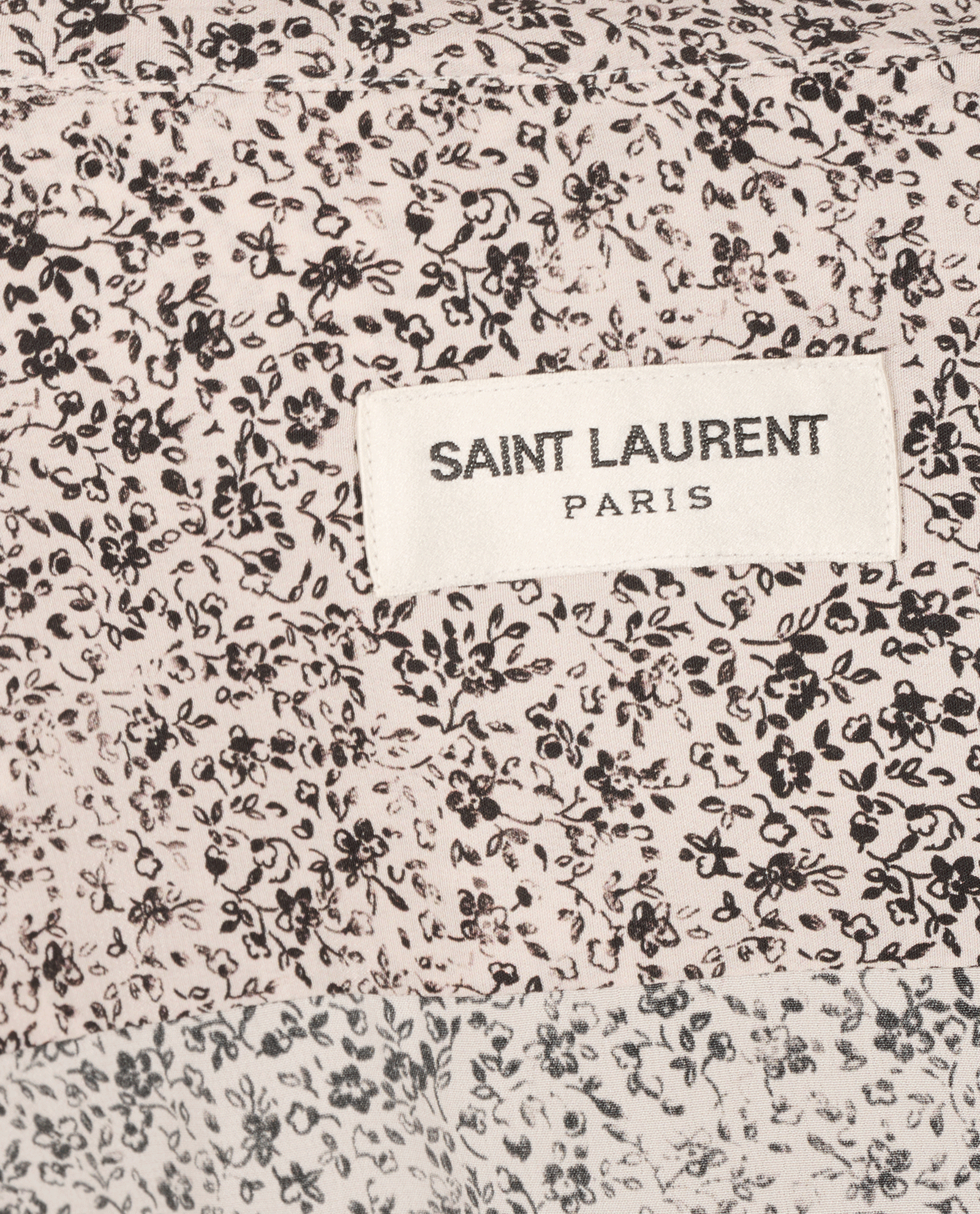 Saint Laurent Floral Print Shirt, &pound;150, Clothing, White, Silk, Other view