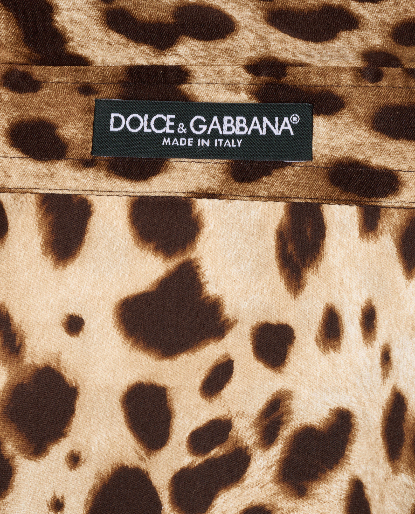 Dolce & Gabbana Leopard Print Shirt, &pound;220, Clothing, Beige/Brown, Silk, Other view