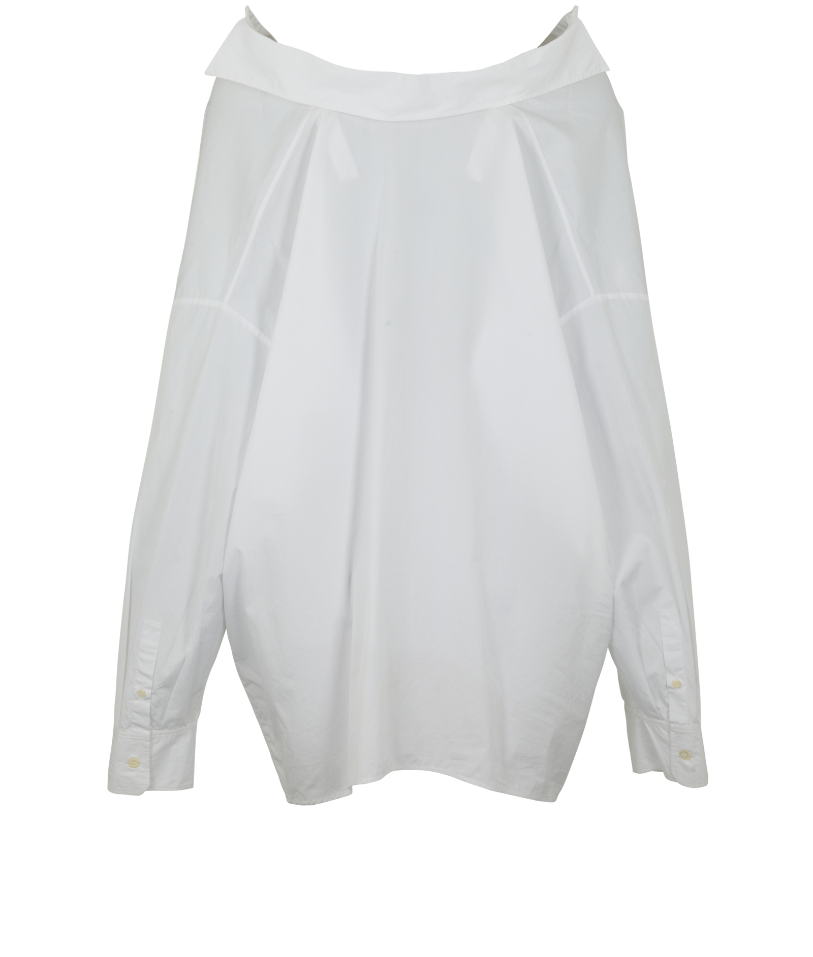 Prada Poplin Shirt, &pound;220, Clothing, White, Cotton, Back view