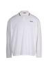 Miu Miu Long Sleeve Polo, &pound;320, Clothing, White, Cotton, Front view