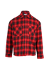 Off White Flannel Shirt, &pound;290, Clothing, Red, Cotton, Front view