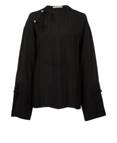 Acne Studios Blouse, &pound;95, Clothing, Black, Viscose, Front view