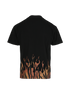 Palm Angels Tiger Flames T-Shirt, &pound;90, Clothing, Black, Cotton, Back view