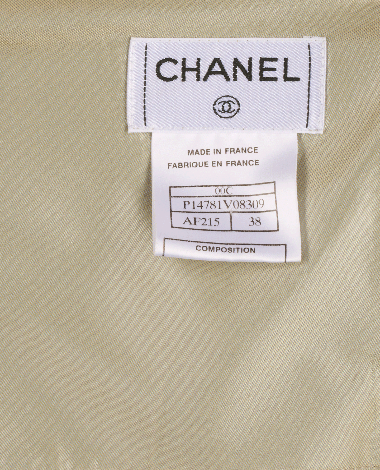Chanel 00C Top, &pound;295, Clothing, Green, Acetate/Silk, Other view