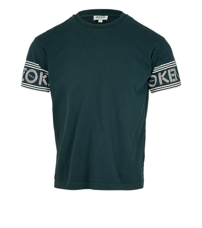 Kenzo Logo T-Shirt, &pound;70, Clothing, Green, Cotton, Front view