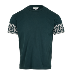 Kenzo Logo T-Shirt, Mens, Cotton, Green, Sz S, 3*