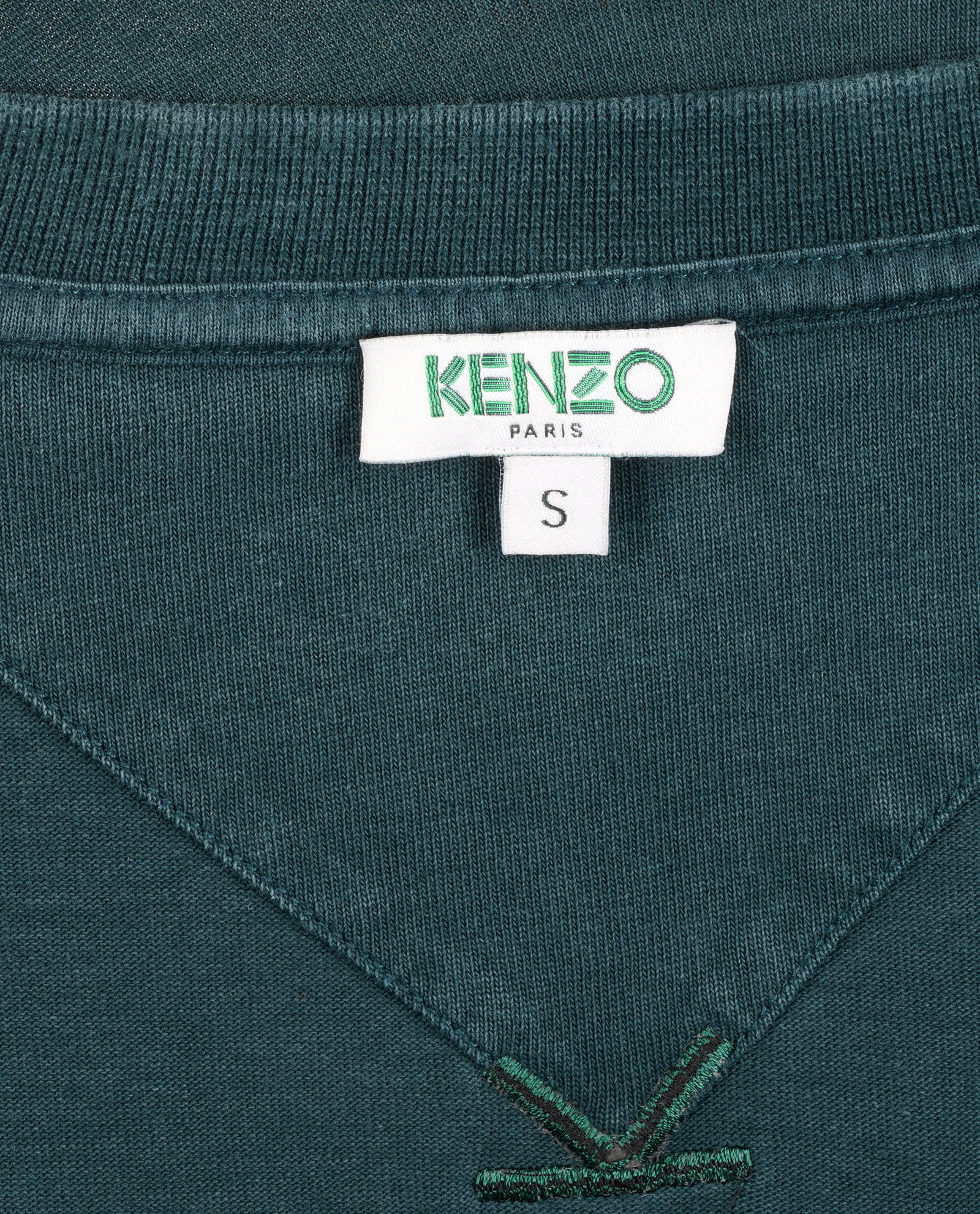 Kenzo Logo T-Shirt, &pound;70, Clothing, Green, Cotton, Other view