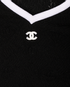 Chanel 24P CC Jacquard Cropped Tank Top, &pound;695, Clothing, Black, Viscose, Other view