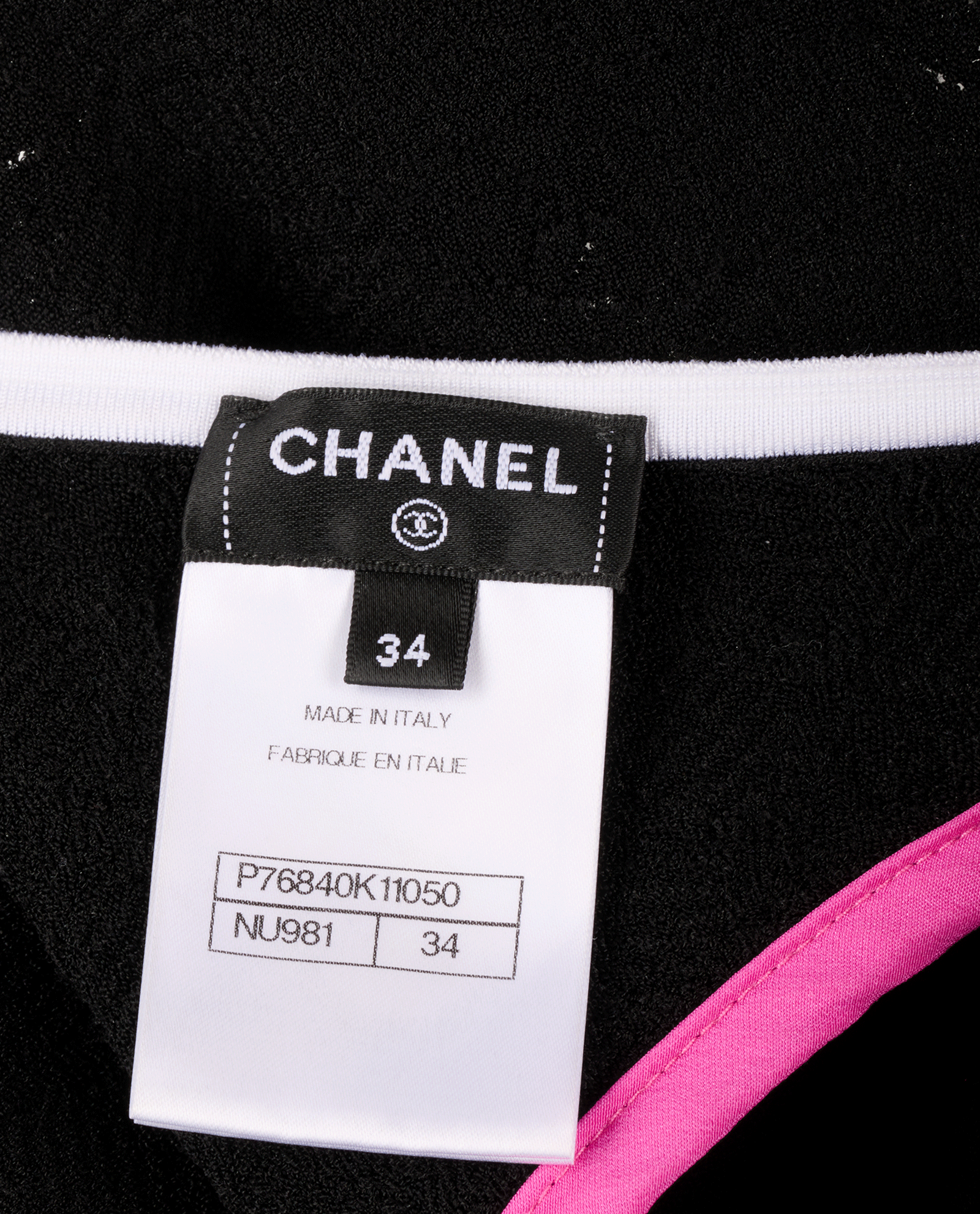 Chanel 24P CC Jacquard Cropped Tank Top, &pound;695, Clothing, Black, Viscose, Other view