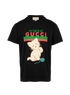 Gucci Cat T-Shirt, &pound;180, Clothing, Black, Cotton, Front view