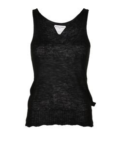 Bottega Veneta Icon Super Fine Top, Cashmere, Black, UK4, 3*
