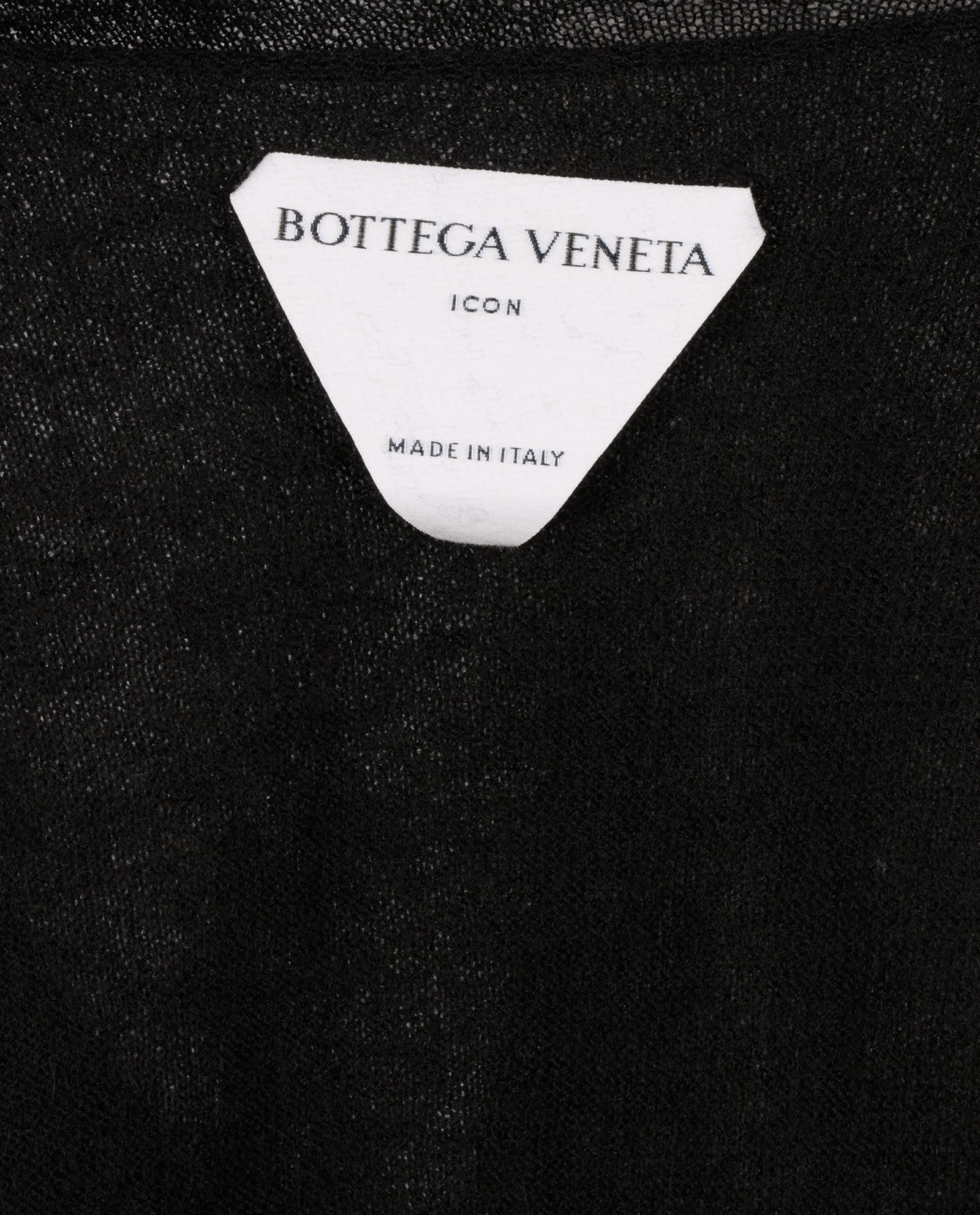 Bottega Veneta Icon Super Fine Top, &pound;140, Clothing, Black, Cashmere, Other view
