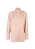 Victoria Beckham Floral Jacquard Shirt, &pound;170, Clothing, Pink, Viscose, Front view