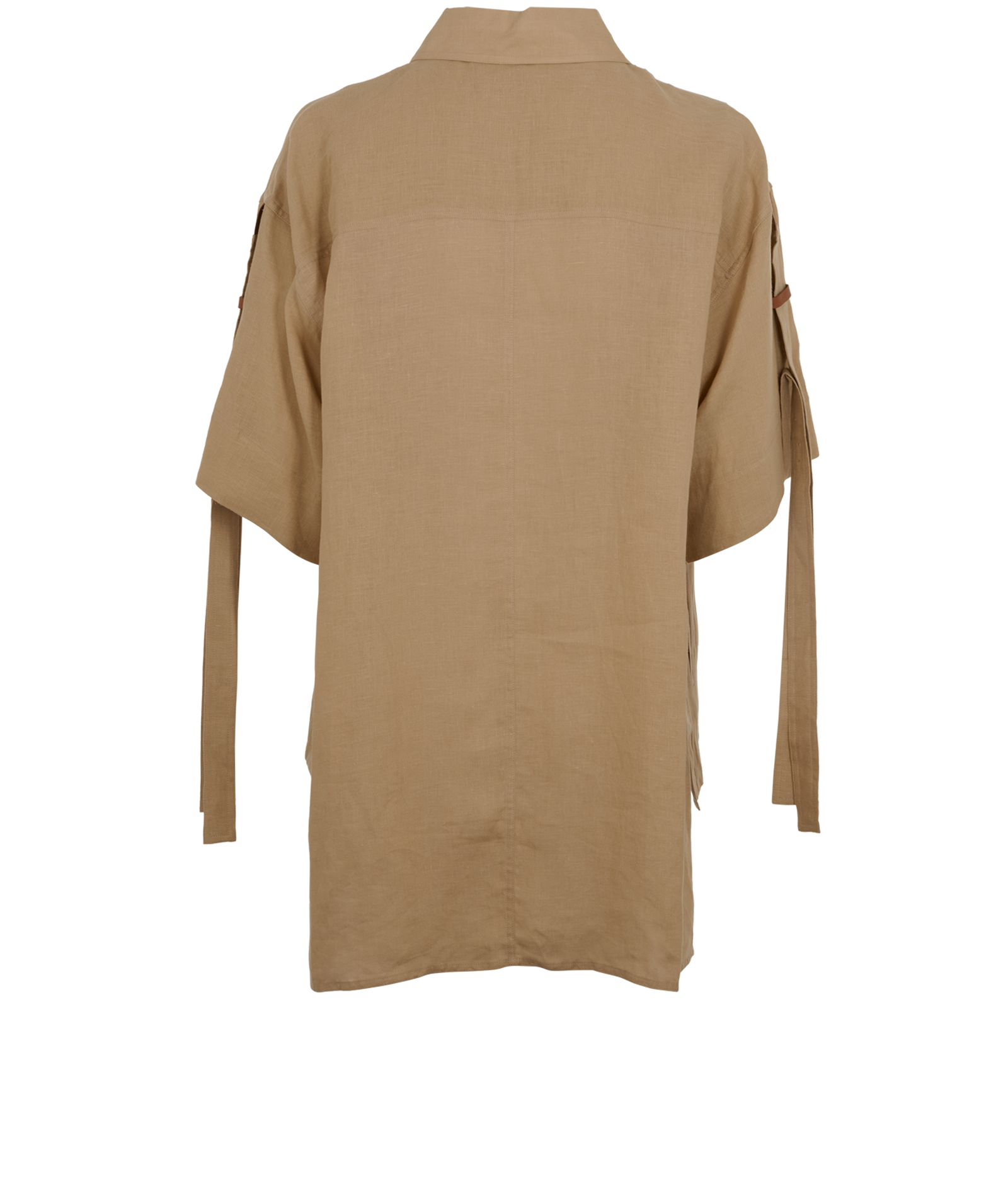 Loewe Paula's Ibiza Shirt, &pound;250, Clothing, Brown, Linen, Back view