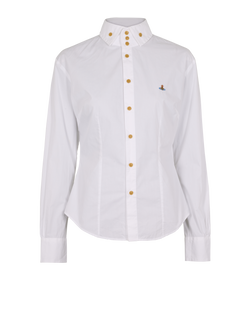 Vivienne Westwood Krall Shirt, Cotton, White, Sz XS, 3*