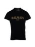Balmain Logo T-Shirt, &pound;120, Clothing, Black, Cotton, Front view