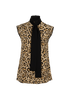 Gucci Leopard Printed Tie-Neck Sleeveless Blouse, &pound;90, Clothing, Beige, Silk, Front view