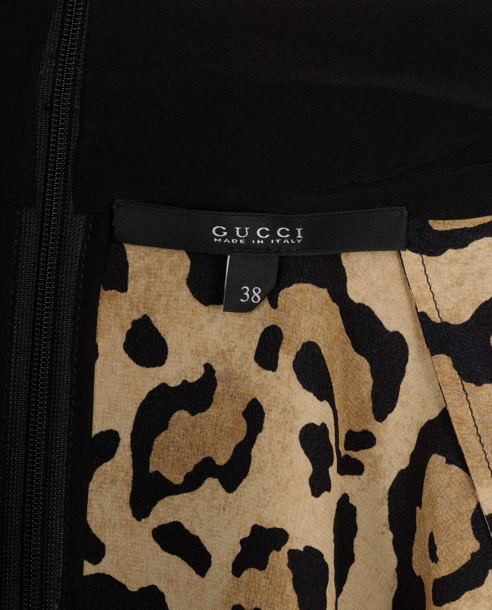 Gucci Leopard Printed Tie-Neck Sleeveless Blouse, &pound;90, Clothing, Beige, Silk, Other view