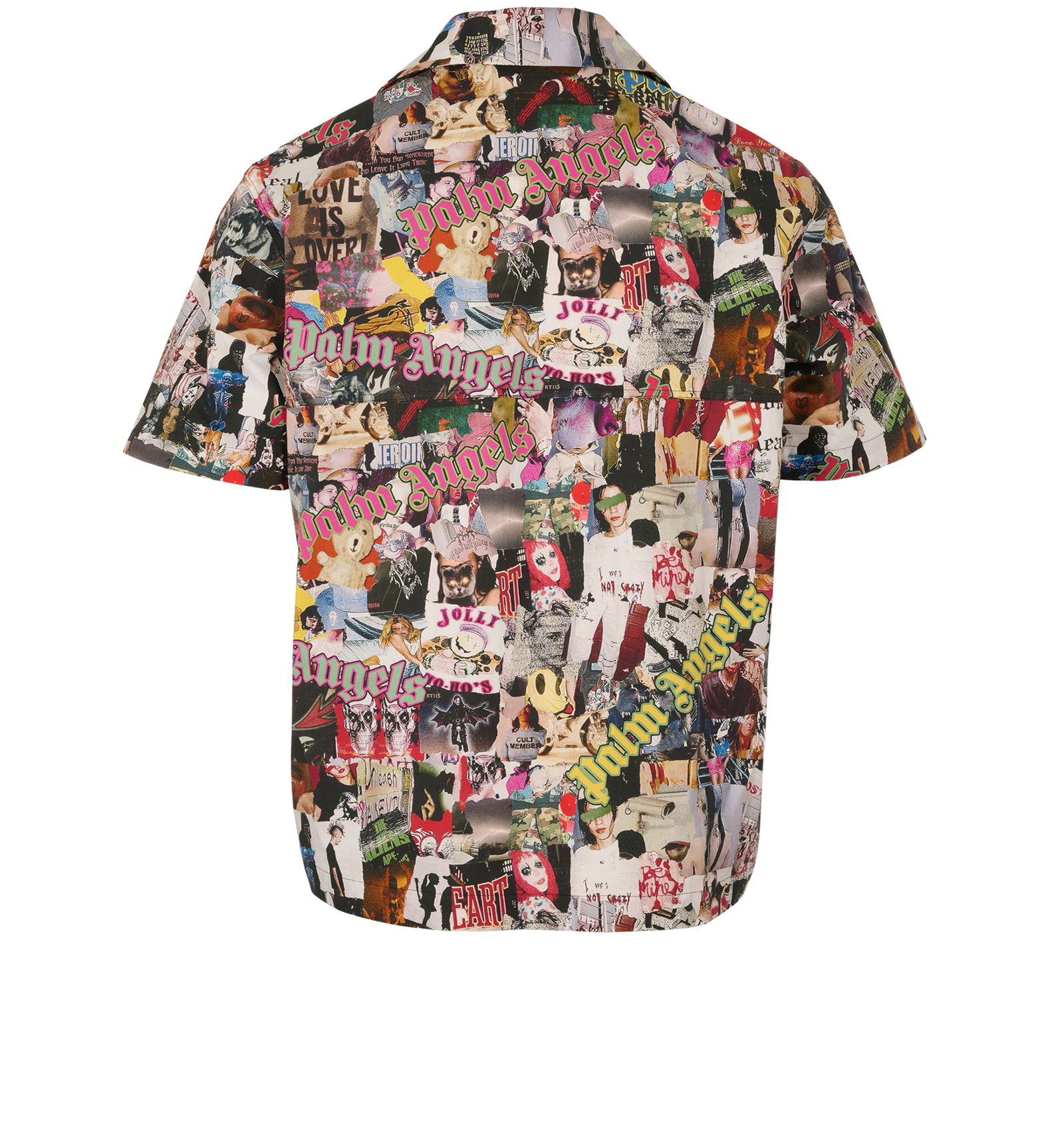 Moncler x Palm Angels Graffiti Shirt, &pound;130, Clothing, Black/Red/White, Cotton, Back view