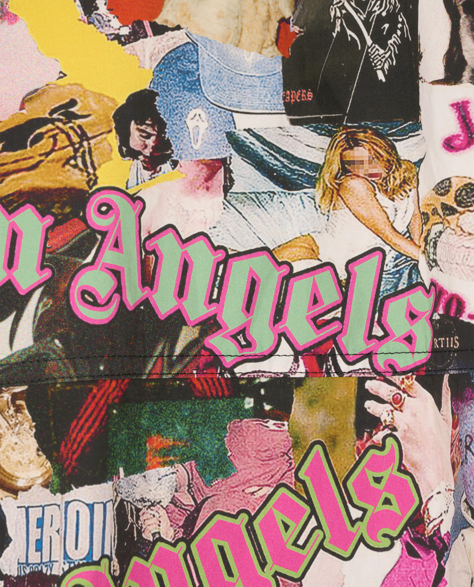 Moncler x Palm Angels Graffiti Shirt, &pound;130, Clothing, Black/Red/White, Cotton, Other view