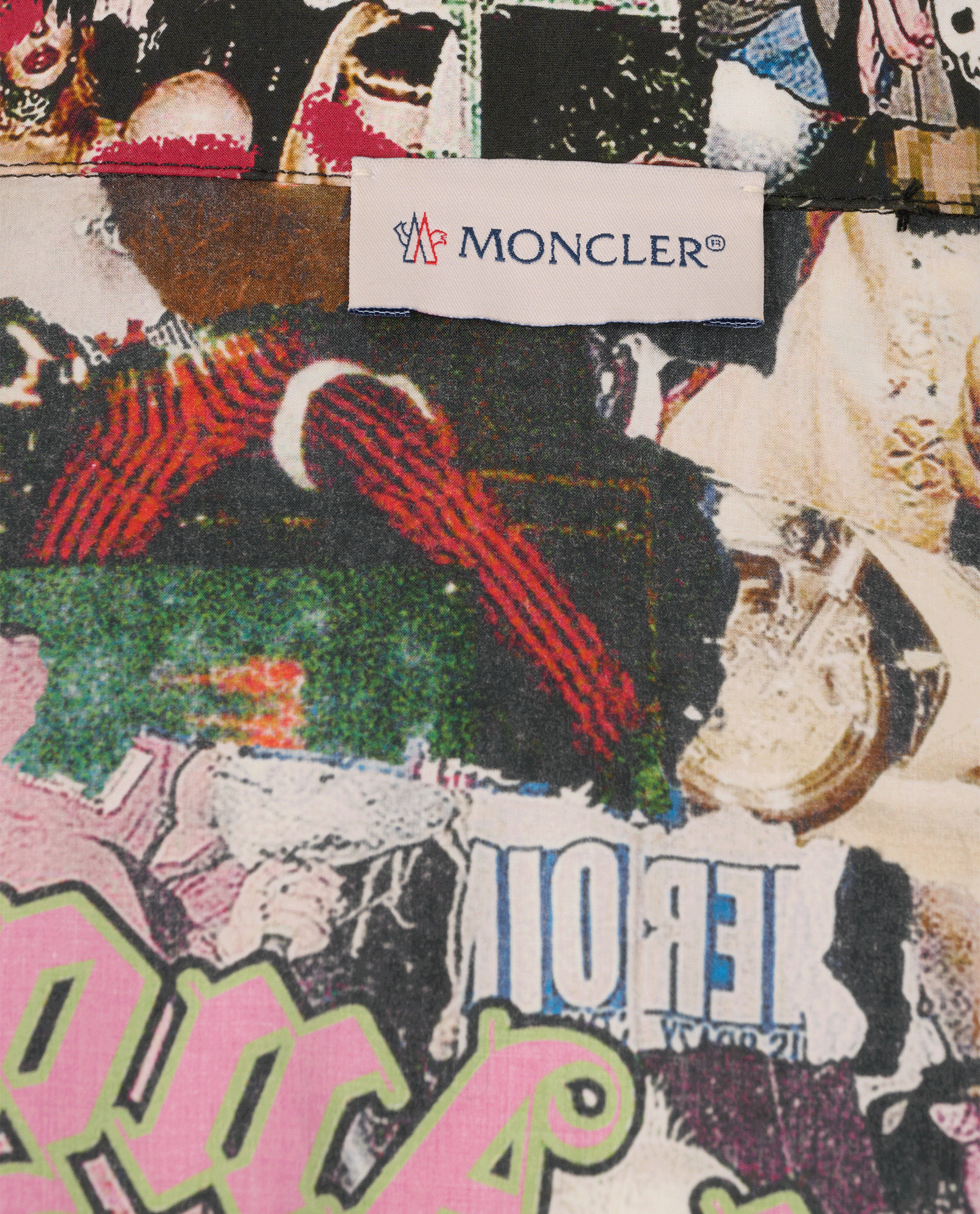 Moncler x Palm Angels Graffiti Shirt, &pound;130, Clothing, Black/Red/White, Cotton, Other view