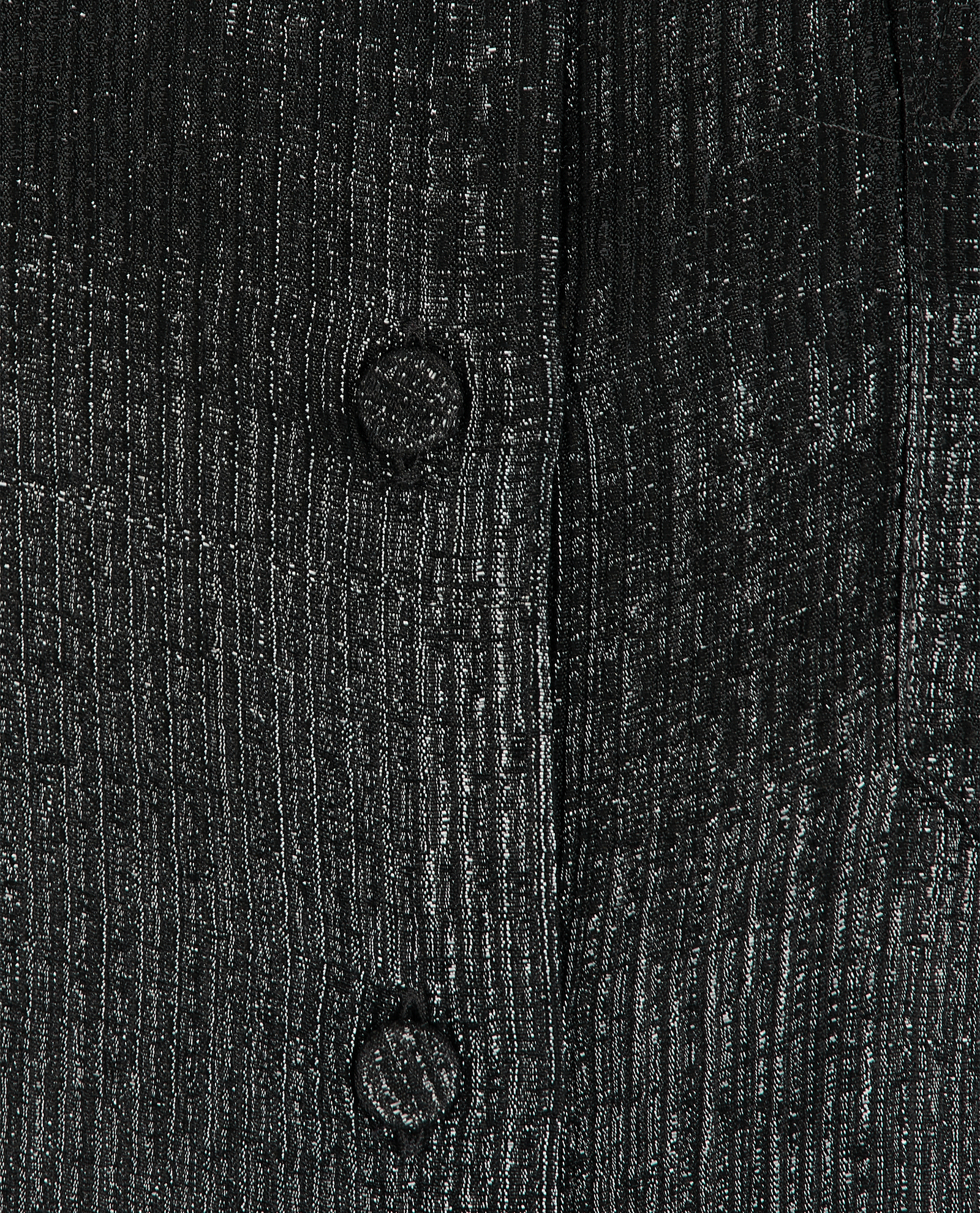 Gucci Metallic Effect Button-Up Blouse, &pound;110, Clothing, Black, Silk, Other view