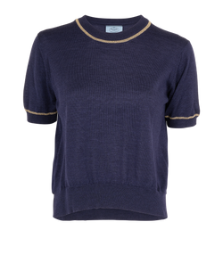 Prada Sweater, Wool, Navy, UK10, 2*