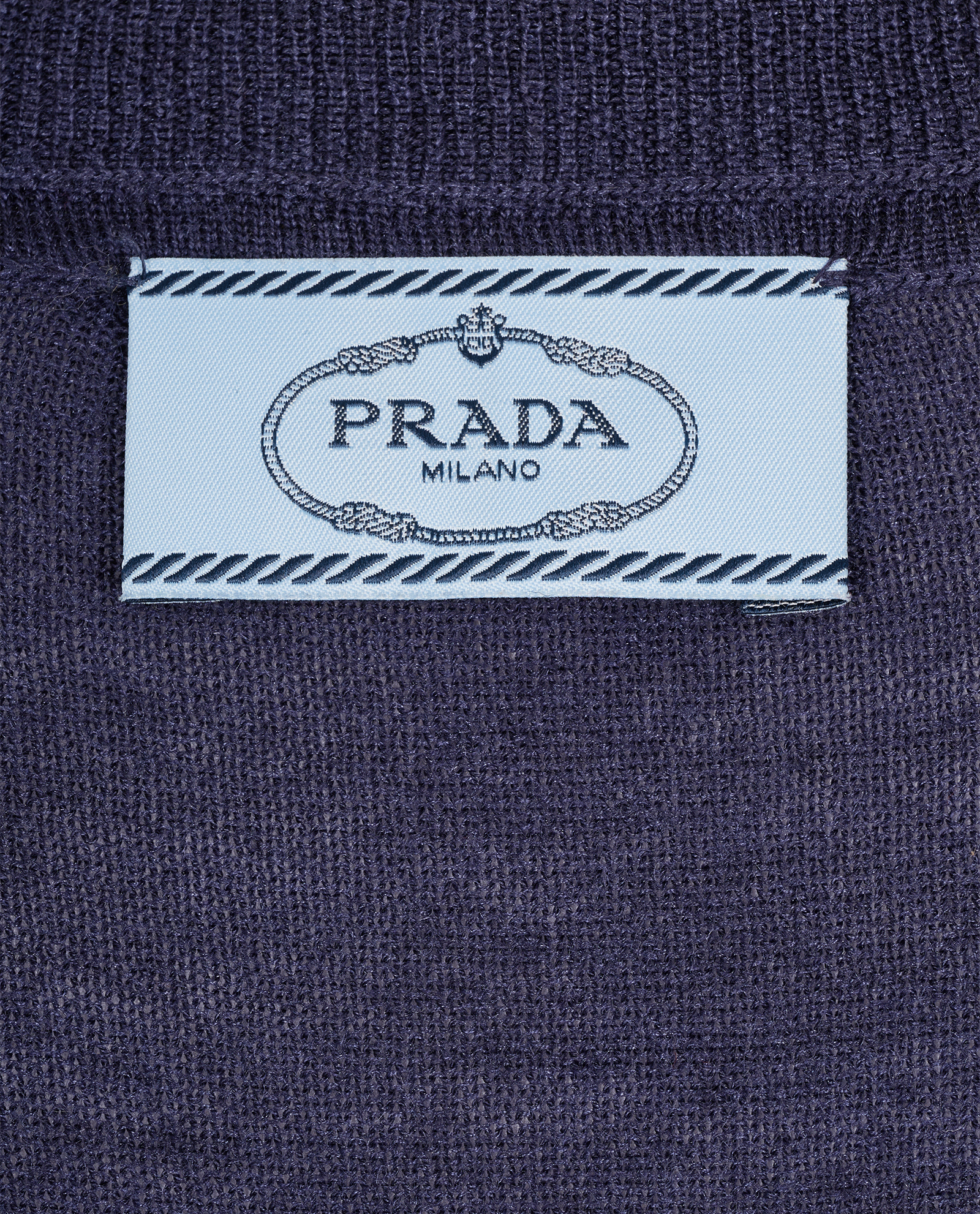 Prada Sweater, &pound;120, Clothing, Navy, Wool, Other view