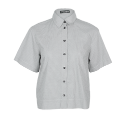 Dolce & Gabbana Short Sleeve Shirt, Cotton, Blue/Blk, UK8, 3*