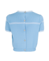 Miu Miu Knitted Cropped Top, &pound;380, Clothing, Blue, Viscose, Back view